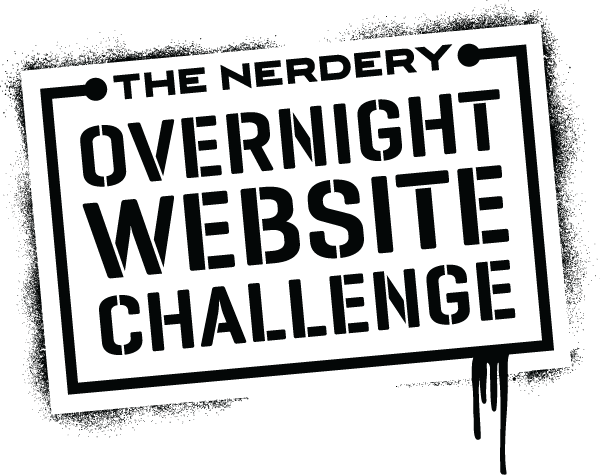 The Overnight Website Challenge logo in white.